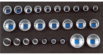 Productafbeelding van Gedore set met doppen, 1/2", UD-profiel, in 1/3 CT-module, 1500 CT1-D 19