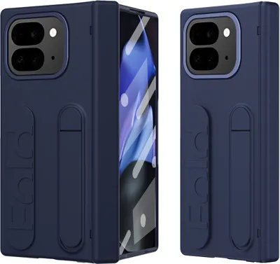 Obrázek produktu pro Pouzdro s popruhem na Google Pixel 9 Pro Fold vestavěnou ochranou displeje, stojánkem a ochrana pantu modré