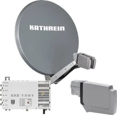 Produktbild von Kathrein CAS 90 gr Sat-Antenne multifeedfähig graphit (grau) - 8 Teiln. Unicable