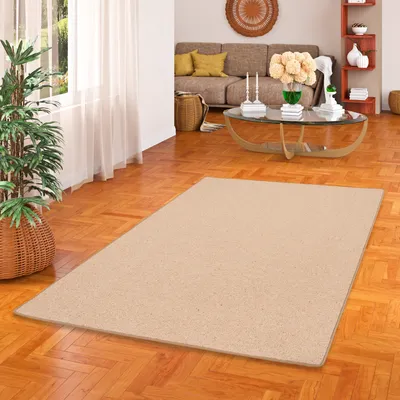 Produktbild von Natur Teppich Wolle Berber Karamell, Größe:200x300 cm