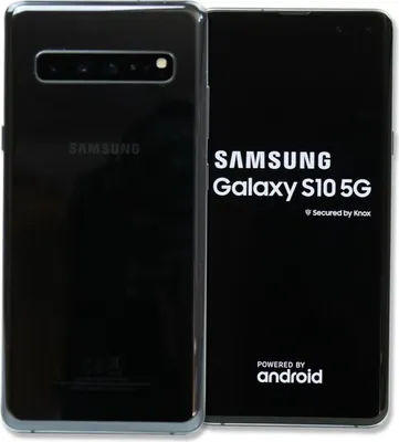 Produktbild von Samsung Galaxy S10 5G SM-G977B, 17 cm (6.7"), 1440 x 3040 Pixel, 8 GB, 256 GB, 12 MP, Schwarz