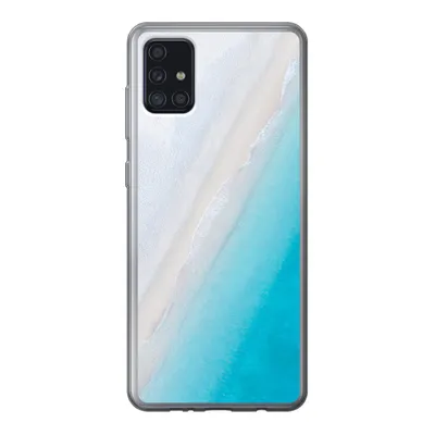 Produktbild von MuchoWow® Handyhülle Schutzhülle Hülle für Samsung Galaxy A52 5G Strand - Meer - Blau Silikon Softcase Handy Hülle - Umschlag