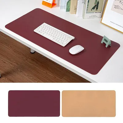 Image de Tapis de souris double face en liège et en cuir PU