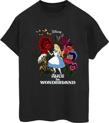 Produktbild von Disney - "Alice in Wonderland" T-Shirt für Damen BI8746 (3XL) (Schwarz)