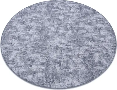 Produktbild von Teppich rund SOLID grau 90 BETON  Grau rund 100 cm