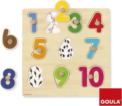 Produktbild von Goula - Zahlenpuzzle, 10 Stück(e), Unterwasser, 2 Jahr(e)