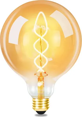 Zdjęcie produktu dla ZMH Żarówka LED E27, 4W Retro Duża Edison, Dekoracyjne żarówki żarnikowe, G125 Ciepła biała antyczna żarówka do nostalgii i oświetlenia retro w domu, kawiarni, restauracji, bez możliwości ściemniania