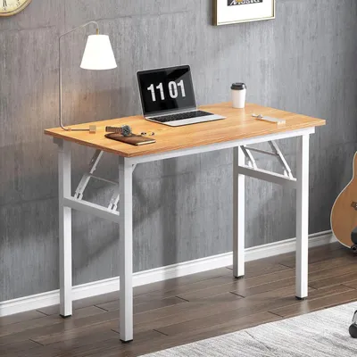 Image de Petite table pliante 80 x 40 cm PC Bureau Bureau d'angle Home Office