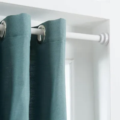 Produktbild von Vorhangstange, 125-220 cm, weiß, ausziehbar, für Fenster