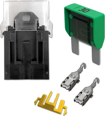 Produktbild von Sicherungshalter | MTA MaxiVAL Standard | 32V | inkl. 30A Sicherung | anreihbar