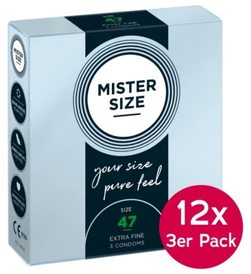 Immagine prodotto di Mister Size, vassoio da 47 mm, confezione da 12 pezzi