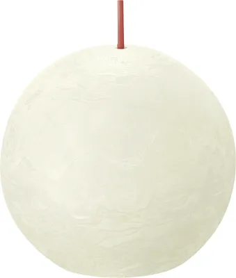 Image de BOLSIUS Kugelkerze Rustiko Shine ø8cm weiche Perle