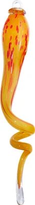 Produktbild von Gartenskulptur Glashängetropfen 50cm orange