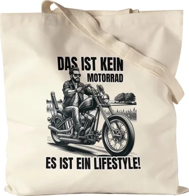 Produktbild von Das ist kein Motorrad das ist ein Lifestyle Motorradfahrer Jutebeutel - Biker Geschenk