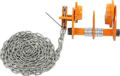 Produktbild von Manueller Schwerlast-Schubwagen mit 3-Meter-Kette, mechanische Ausrüstung