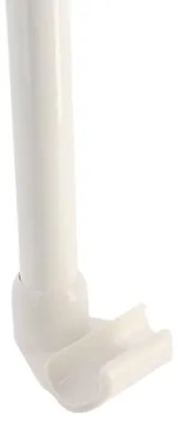 Produktbild von Duschstangenhalter durchm. 25 mm zur deckenbefestigung - weiss - Tendance