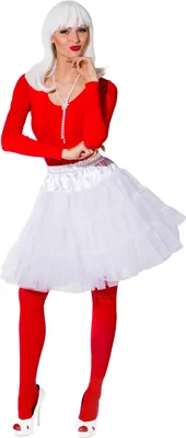 Produktbild von Pettiskirt weiß 3-lagig, Größe:S/M