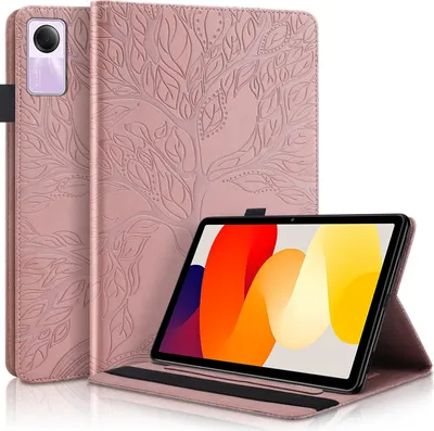 Immagine prodotto di Custodia per tablet Xiaomi Redmi Pad 2 / SE 11 pollici con motivo a foglie in Pelle finta