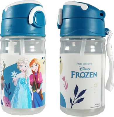 Produktbild von Disney Die Eiskönigin Wasserflasche Trinkflasche Flasche 350 ml Anna Elsa Olaf