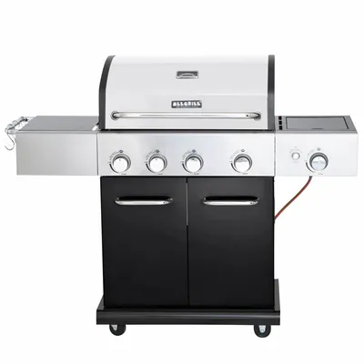 Produktbild von ALLGRILL ELEGANCE schwarz - 3 Brenner + Steakzone + Seitenkocher