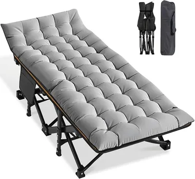 Imagen del producto de Cama de camping XXL, plegable, ideal para invitados, con colchón