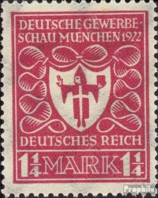 Produktbild von Briefmarken Deutsches Reich 1922 Mi 199d  postfrisch Deutsche Gewerbeschau
