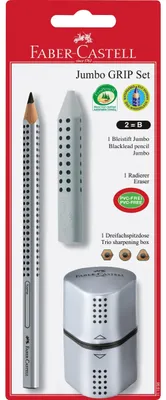 Image de Faber-Castell Coffret de crayons JUMBO GRIP 111996 +tailleur/gomme