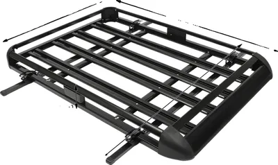Obrázek produktu pro Střešní nosič, odolná konstrukce, nastavitelná šířka, černý