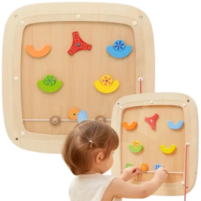 Produktbild von Viga Manipulatives sensorisches Flipper-Spielbrett aus Holz