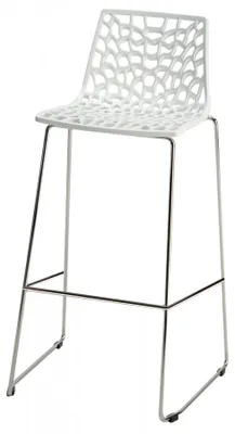 Immagine prodotto di Sgabello da cucina Grand Soleil 98cm design Spider Slitta Colore: Bianco
