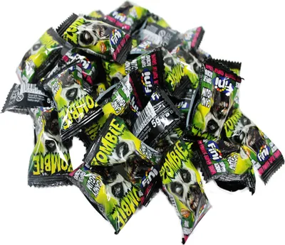 Immagine prodotto di Bubble Gum Boom Zombie gomma da masticare dura al caramello senza glutine singola 5g