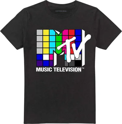 Produktbild von MTV - T-Shirt für Herren/Damen Uni, Logo TV28401 (XXL) (Schwarz)