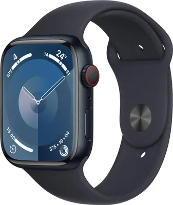 Immagine prodotto di Smartwatch Apple Watch Series 9 GPS  Cellular Cassa 45mm in Alluminio Mezzanotte con Cinturino Sport M.L Mezzanotte