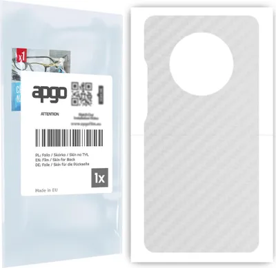 Produktbild von apgo Rückseite Schutzfolie für Huawei Mate 40 Pro -  Hinten Schutzfolie Carbon Transparent (durchsichtig), Rückseite Folie schützt vor Kratzern und Fingerabdrücken