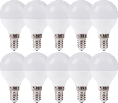 Produktbild von 10 x LED Leuchtmittel Tropfen 7W E14 matt 630lm Tageslicht 6500K kaltweiß
