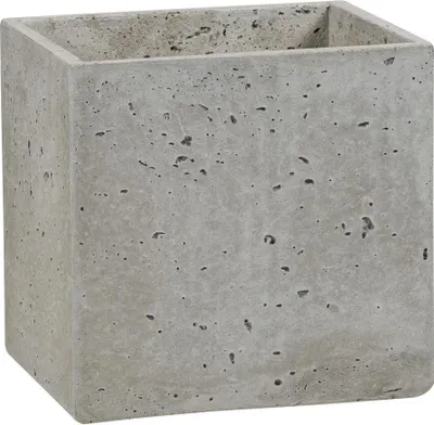 Zdjęcie produktu dla Donica Betonowa Zewnętrzna Na Dwór Z Otworami Zadora TOWER S 31x25x30 szary naturalny