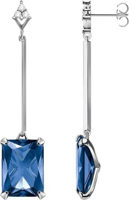 Produktbild von THOMAS SABO Ohrringe "Blauer Stein" Silber H2176-166-1