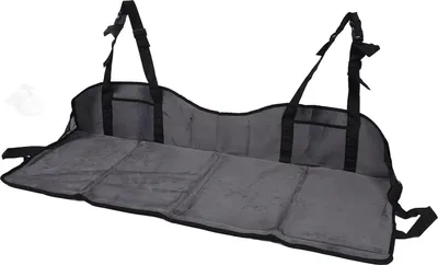 Immagine prodotto di Rinforzo pieghevole per sedile posteriore dell'auto, morbido, comfort migliorato, peluche, pannello rinforzato portatile per sedile posteriore per SUV, grigio