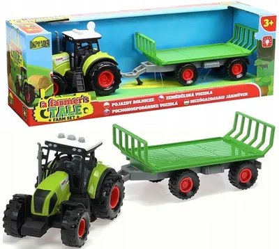 Produktbild von Dromader Traktor mit Anhänger Bauernhof Spielzeug Licht Sound