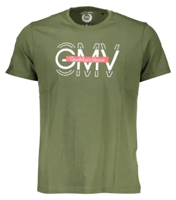 Produktbild von GIAN MARCO VENTURI Herren Kurzarm-T-Shirt Grün AU00781-ANGELO_VERDE_MILITARY-GREEN : Größe - 2XL Größe: 2XL