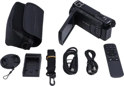 Immagine prodotto di videocamera 5k 30fps Videocamera con zoom ottico 12x Touchscreen ruotabile da 3,5 pollici WDR Antishake Digital DV