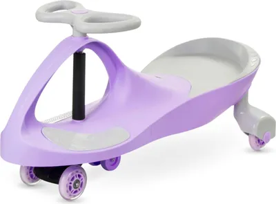 Obrázek produktu pro TwistCar, autíčko pro batolata, autíčko na hraní, pro chlapce a dívky, autíčko Twist Car s řídítky, gumová kola, nosnost až 120 kg, fialová LED dioda