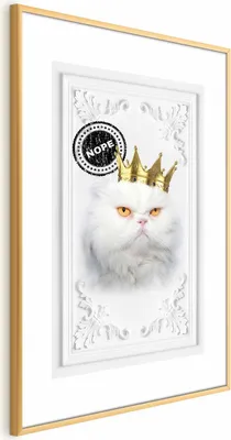 Produktbild von Posterpapier Poster - Cat King 21x30 cm Tiere g-C-0107-ao-a