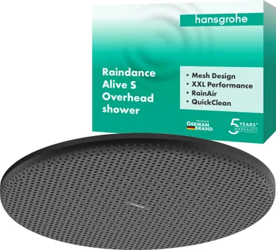 Productafbeelding van Hansgrohe douchekop Raindance Alive S 300, 1 straal, met wandarm, 1 stuk.