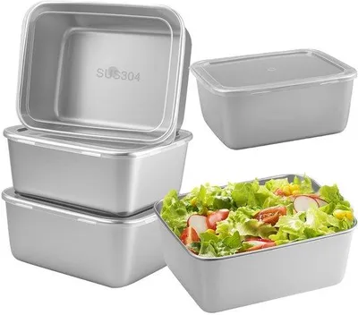 Produktbild von Edelstahl-Box 650ml, stapelbar, Lunchdose mit Deckel