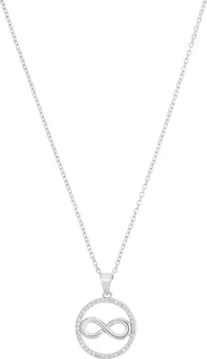 Produktbild von s.Oliver 2032567 Damen Collier Unendlich Silber 925 weiß 45 cm