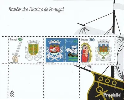 Produktbild von Briefmarken Portugal 1998 Mi Block141 (kompl.Ausg.) postfrisch Distriktwappen