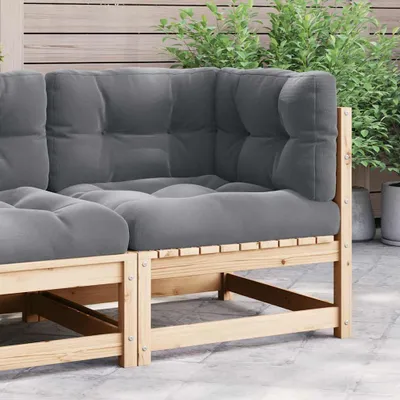 Produktbild von VidaXL 805715, Holz, Stoff, Polyester, Erwachsene & Kinder, 700 mm, 700 mm, 670 mm, 8 cm