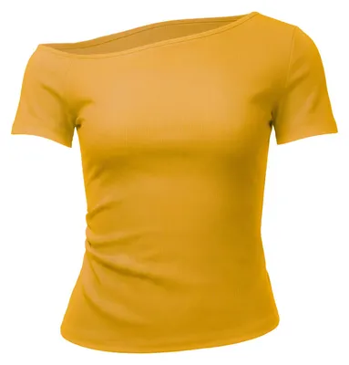 Image de T-shirt pour femmes DULCEY - jaune, taille XS