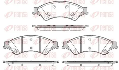 Produktbild von REMSA Bremsbeläge Satz Vorne Bremsklötze für FORD RANGER (TKE) 1524.02